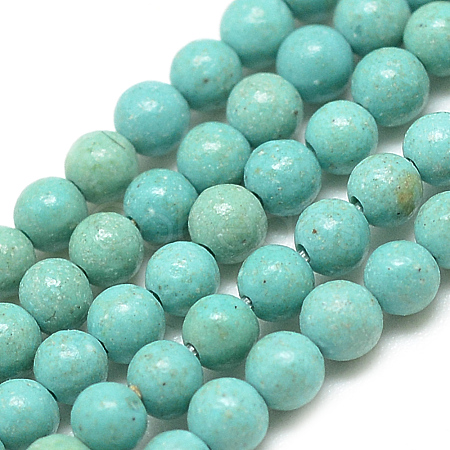 Natural Turquoise Beads Strands G-Q954-22-6mm-1