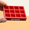 Plastic Beverage Tray Mini Model, Micro Landscape Dollhouse Accessories, Pretending Prop Decorations, Red, 58x44x10mm