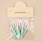 5Pcs Alloy Snap Hair Clips for Girl, Hair Accessories, Misty Rose, 50mm