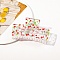 Plastic Claw Hair Clips for Women Girls, Cherry, 85x48x40mm