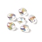 Acrylic Beads, Imitation Baroque Pearl Style, Oval, Clear AB, 11x9.5x6mm, Hole: 1.3mm