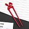 Cellulose Acetate Rabbit Hair Forks, Hairpin Hair Accessory, Red, 140x14mm