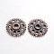 Tibetan Style Alloy Steampunk Chandelier Components, Gear, Cadmium Free & Nickel Free & Lead Free, Red Copper, 26x4mm, Hole: 2mm