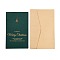 Rectangle Paper Greeting Card, with Envelope, Christmas Day Invitation Card, Christmas Tree, 170x105x3.5mm