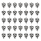 SUNNYCLUE 100Pcs Grape Tibetan Style Alloy Pendants, Cadmium Free & Lead Free, Antique Silver, 20x14.5x4mm, Hole: 1mm