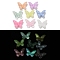 Luminous Acrylic Beads, with Glitter Powder, Glow in the Dark Beads, Butterfly, Mixed Color, 14.5x19x6.5mm, Hole: 1mm, 657pcs/500g