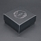 Kraft Paper Boxes, Jewerly Boxes, Square, Black, 7.5x7.5x3.5cm